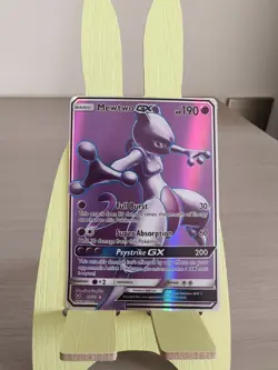2017 PTCG Pokemon Shining Legends English Version Holo Art Mewtwo GX 72/73 - Image 1