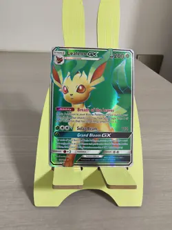 2017 PTCG Pokemon Sun/Moon Prism English Version Holo Art Leafeon GX 139/156 - Image 1
