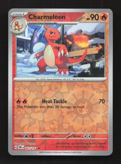 Charmeleon 027/197 Uncommon Obsidian Flames Pokemon Reverse Holo Near Mint - Image 1