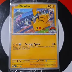 Pokemon Pikachu Promo 190/ Sv: Scarlet & Violet Basic 2024 worlds sealed - Image 1