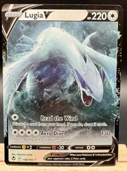 Lugia V 138/195 Silver Tempest Ultra Rare Pokemon TCG NM - Image 1