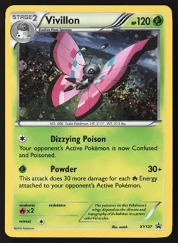 Vivillon Cosmos Holo XY137 Pokemon XY Promo - Image 1