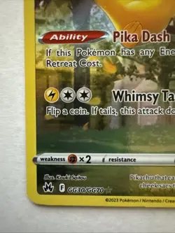 Pikachu GG30/GG70 Pokemon Crown Zenith Galarian Gallery English NM - Image 5