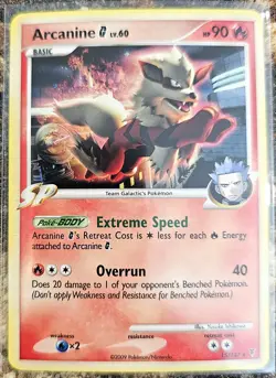 Pokemon 2009 Supreme Victors Arcanine G Holo 15 LP - Image 1