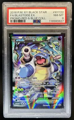2016 Pokemon XY Promos Blastoise #XY122 PSA 8 - Image 1