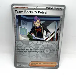 Team Rocket's Petrel 176/182 Reverse Holo Pokemon TCG SV10: Destined Rivals - Image 1