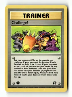 Challenge! 74/82 Uncommon Team Rocket Pokemon 1st Edition Lightly Played - Image 1