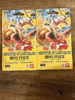 One Piece Adventure On Kami’s Island Sleeved Booster Pack Lot Of 2 Sealed - Image 1
