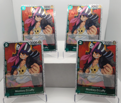 Monkey D. Luffy Playset ST16-005 x4 - PRB02 Pirate Foil Reprint - One Piece TCG - Image 1