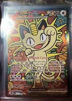 Pokemon TCG Meowth EX 121/088 Special Illustration Rare Perfect Order SIR - M/NM - Image 1