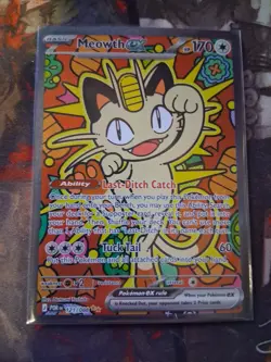 Pokemon TCG Meowth ex 121/088 Special Illustration Rare Perfect Order SIR - Image 1