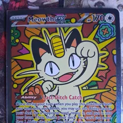 Pokemon TCG Meowth ex 121/088 Special Illustration Rare Perfect Order SIR - Image 4