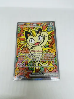 Pokemon TCG Meowth ex 121/088 Special Illustration Rare Perfect Order SIR - Image 1