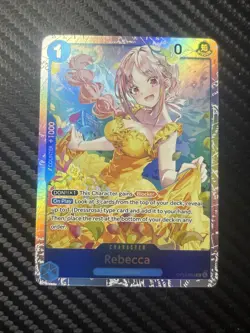 ONE PIECE TCG Rebecca OP15-053 SR Adventure on KAMI’s Island ENGLISH Foil Card - Image 1