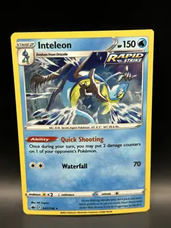 Cosmo Holo Inteleon 043/198 - Pokemon Chilling Reign Card - LP - Image 1