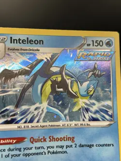 Cosmo Holo Inteleon 043/198 - Pokemon Chilling Reign Card - LP - Image 2