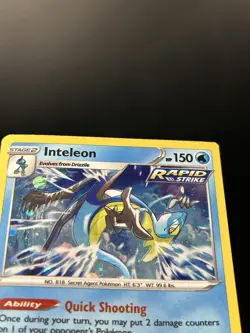 Cosmo Holo Inteleon 043/198 - Pokemon Chilling Reign Card - LP - Image 3