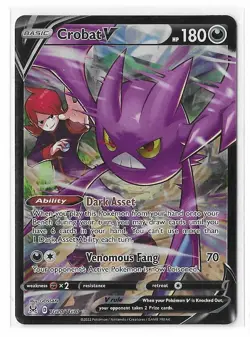 Crobat V TG20/TG30 Lost Origin Trainer Gallery Holo Pokemon TCG Card NM - Image 1