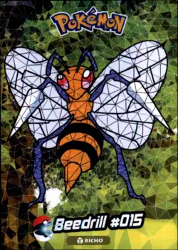 Pokemon Crystal Card Collection Set #015 Beedrill Cracked Ice Holo - Image 1