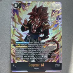 Dragon Ball Super Gogeta GT SCR Foil FB09-123 40000 Power Card - Image 1