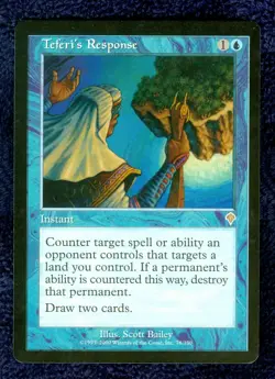 TEFERI'S RESPONSE rare Invasion Magic the Gathering UNPLAYED NEAR MINT - Image 1