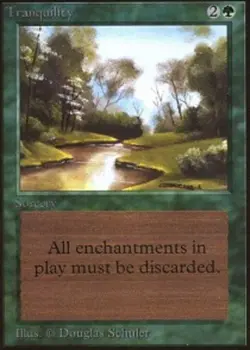 MTG Tranquility, Beta, Heavily Played, English - Image 1