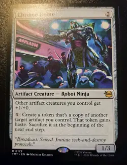 Chrome Dome 0172 Rare Teenage Mutant Ninja Turtles Magic: The Gathering - Image 1
