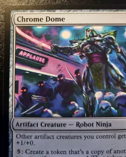 Chrome Dome 0172 Rare Teenage Mutant Ninja Turtles Magic: The Gathering - Image 2