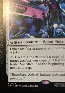 Chrome Dome 0172 Rare Teenage Mutant Ninja Turtles Magic: The Gathering - Image 4