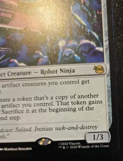 Chrome Dome 0172 Rare Teenage Mutant Ninja Turtles Magic: The Gathering - Image 5