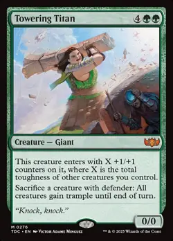 MTG Towering Titan Tarkir: Dragonstorm Commander 0276 Regular Mythic - Image 1