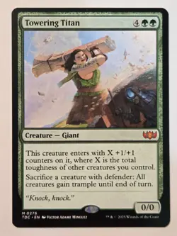 MTG Towering Titan Tarkir: Dragonstorm Commander 0276 Regular Mythic - Image 2