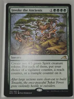 MTG Invoke the Ancients Kamigawa: Neon Dynasty 193 Regular Rare - Image 2