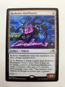 MTG Reckoner Bankbuster Kamigawa Neon Dynasty NEO 255/302 Regular Rare NM - Image 1