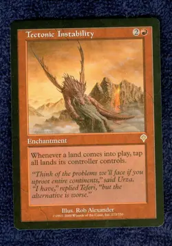TECTONIC INSTABILITY rare Invasion Magic the Gathering UNPLAYED NEAR MINT - Image 1