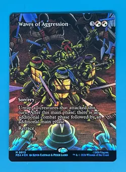 Waves of Aggression (Borderless) Teenage Mutant Ninja Turtles Foil - Image 1