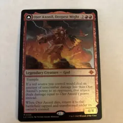 MTG Ojer Axonil, Deepest Might #158 Lost Caverns of Ixalan Foil - Image 1