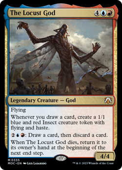 The Locust God [March of the Machine Commander] Magic MTG - Image 1
