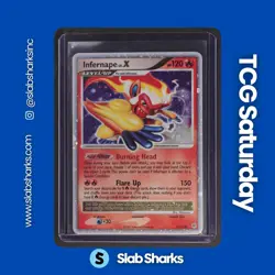 2007 POKEMON DIAMOND & PEARL #121/130 INFERNAPE LV.X HOLO - Image 1
