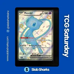 2024 POKEMON PALDEAN FATES #216/091 MEW EX SHINY FULL ART ULTRA RARE - Image 1