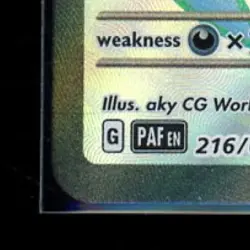 2024 POKEMON PALDEAN FATES #216/091 MEW EX SHINY FULL ART ULTRA RARE - Image 4