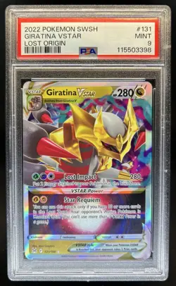 2022 Pokemon SWSH Lost Origin Giratina VST Holo #131/196 PSA 9 - Image 1