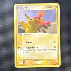 Pokemon Pikachu 16/17 POP Series 2 2005 Basic 40 HP Common Regular Yuka Morii - Image 1