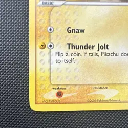 Pokemon Pikachu 16/17 POP Series 2 2005 Basic 40 HP Common Regular Yuka Morii - Image 5