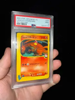 2001 Pokemon Japanese VS Lance's Charizard #097 MINT PSA 9 1st Edition - Image 1