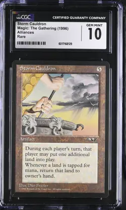 STORM CAULDRON Alliances Rare CGC 10 Gem Mint MTG [Nostalgium] - Image 1