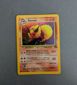 Pokemon TCG 1999 Flareon Jungle 3/64 Holo Unlimited Holo Rare - Image 1