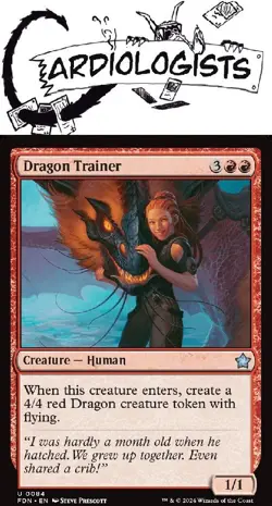 Dragon Trainer 0084 | Magic the Gathering MTG | Foundations | Uncommon | NM - Image 1