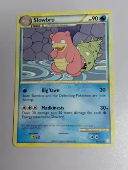 Pokemon HeartGold SoulSilver Card 52/123 Slowbro - Image 1