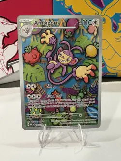 Pokemon TCG Ambipom 107/094 Me02: Phantasmal Flames Illustration Rare - Image 1